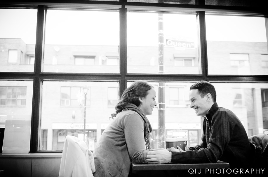 2. Streetsville Starbucks Engagement Photo